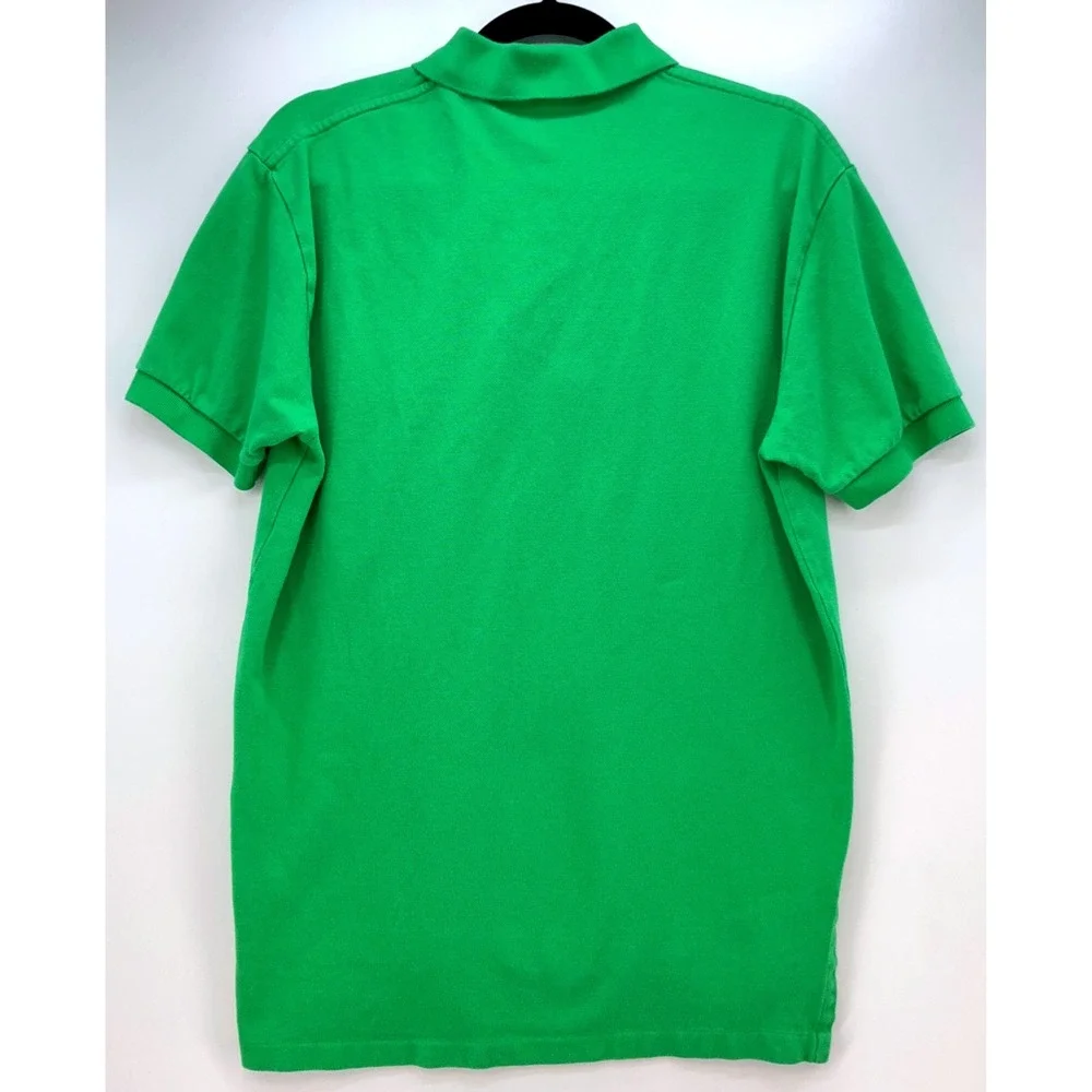 Polo Ralph Lauren Kelly Green Polo Yellow Pony Sz‎ M Classic Preppy Ivy League